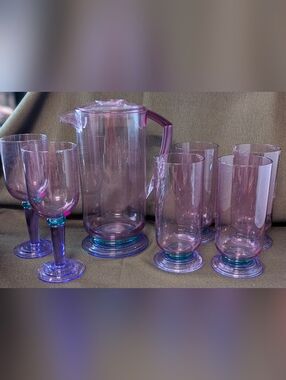 Vintage Acrylic Drink Set